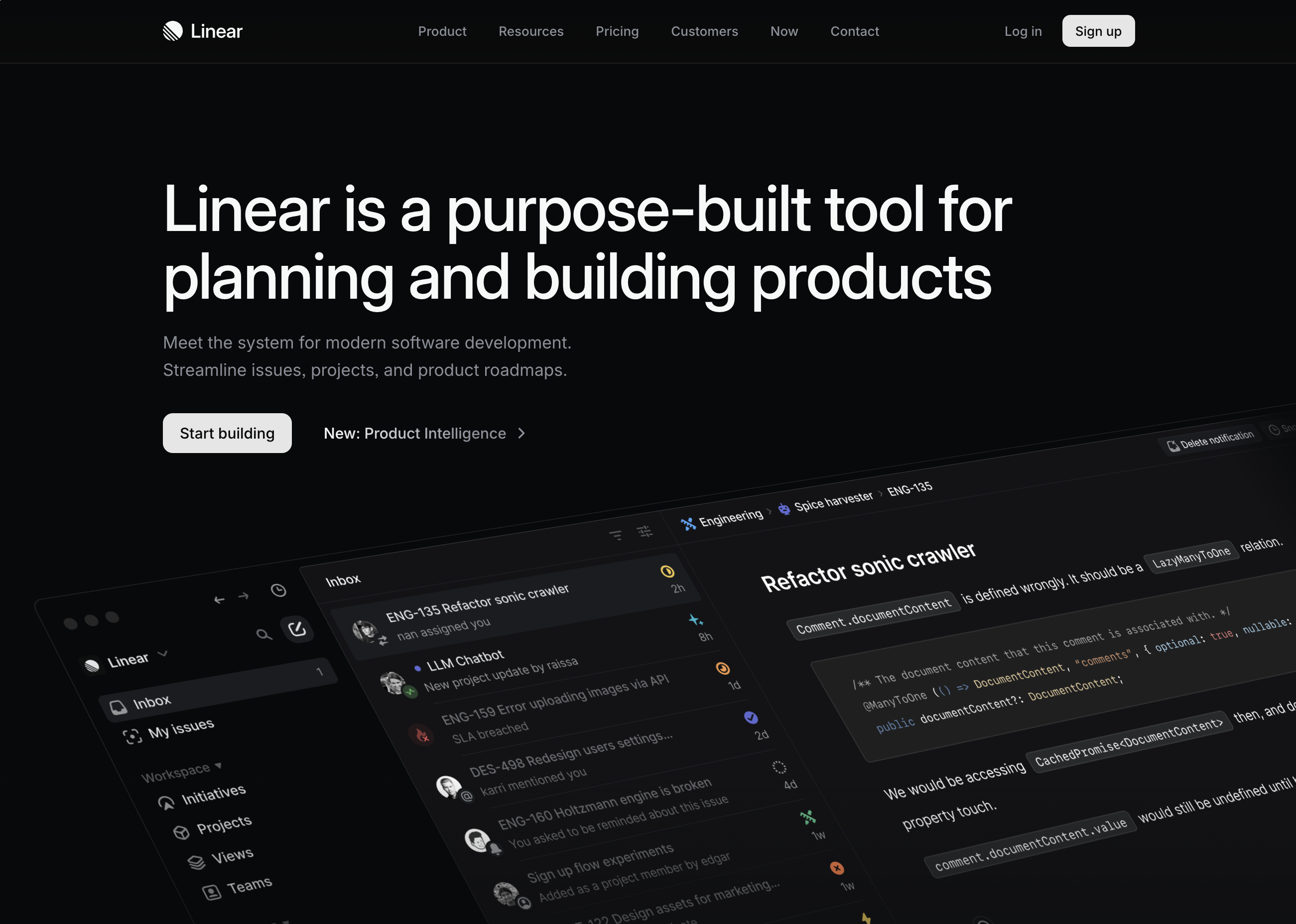 Linear preview